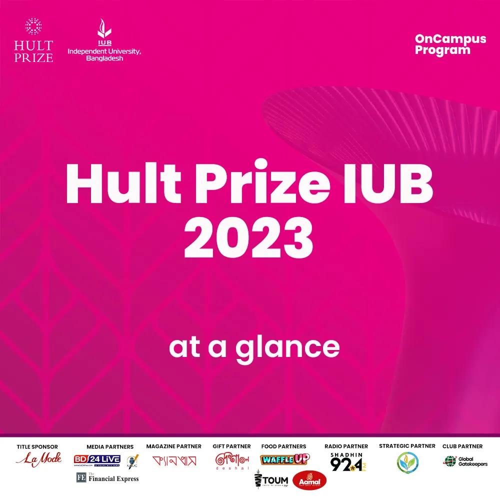 Hult Prize IUB 2023 campaign artwork